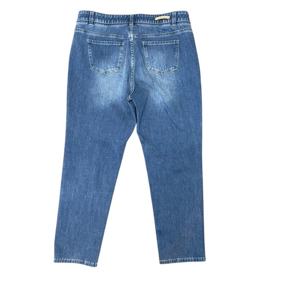 Soft Surroundings The Ultimate Denim Relaxed Straight Zip Front Jeans - Size PL - Picture 2 of 10